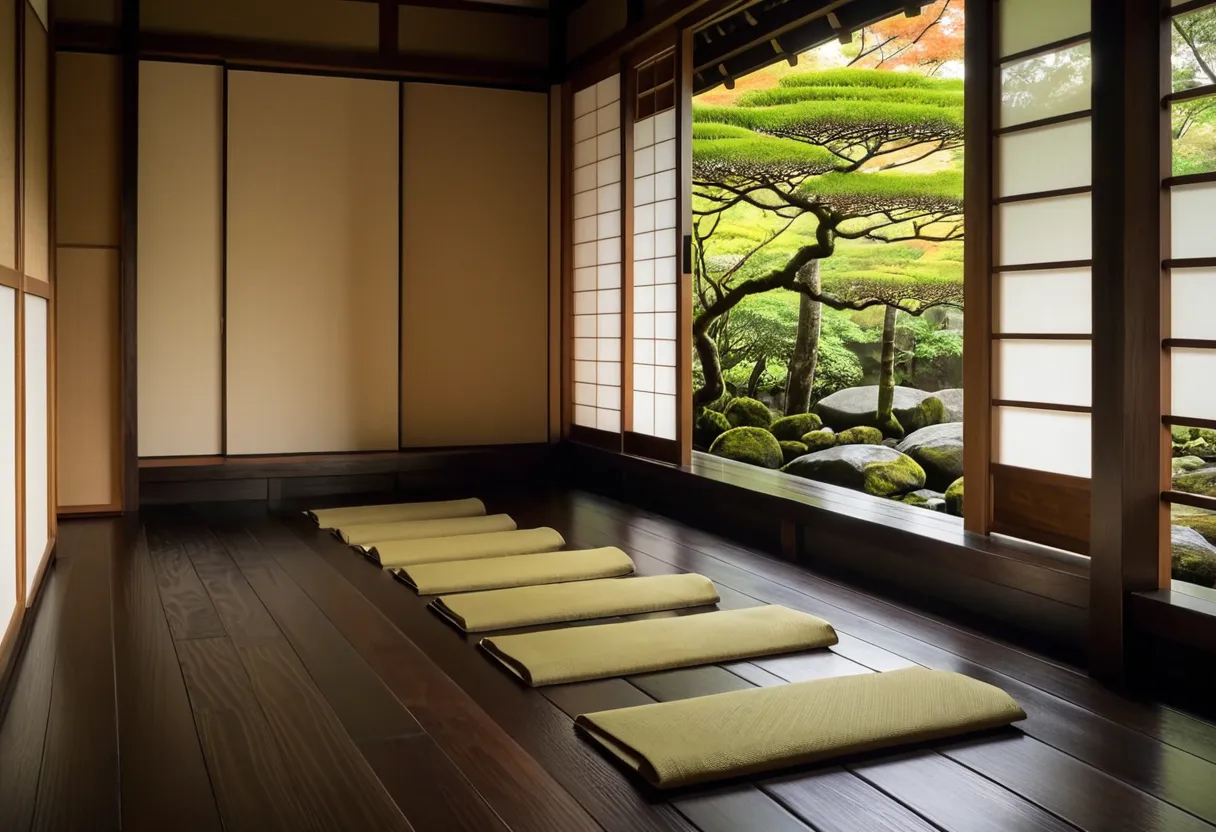 The engawa, autumn morning