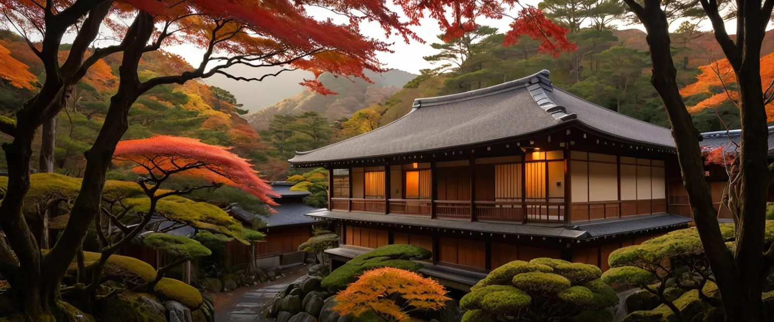 Momijiyado — the engawa in autumn morning