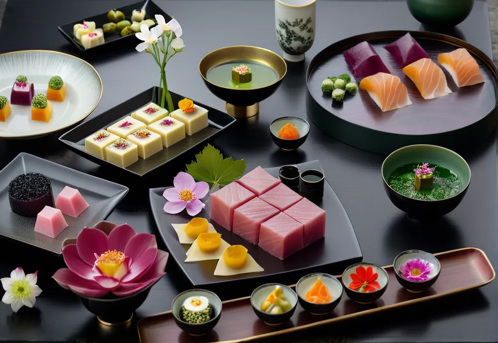 Kaiseki spread — seasonal new-isoryori